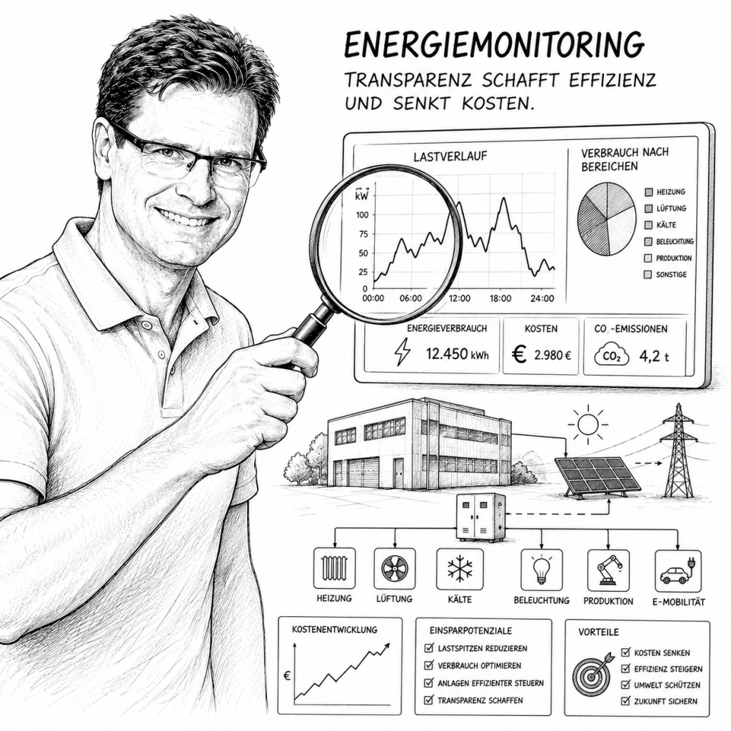 Energiekosten senken durch Energiemonitoring – Transparenz als Schlüssel zur Effizienz