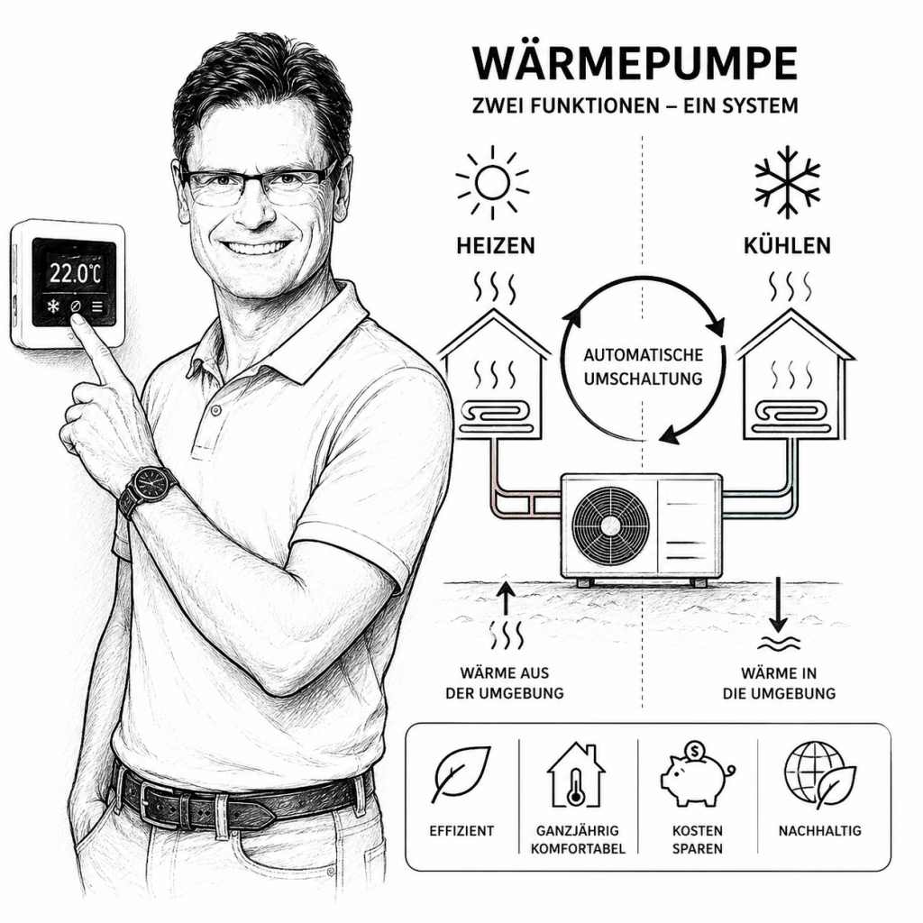Wärmepumpe und Kühlung: Warum die Funktion so selten genutzt wird